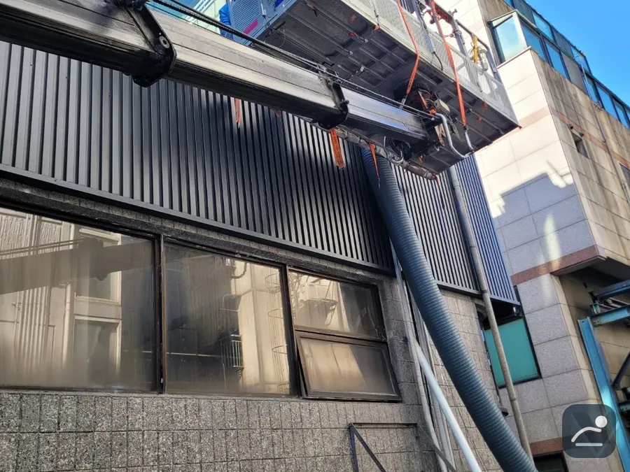 울산 스카이차 전기·통신 작업 현장